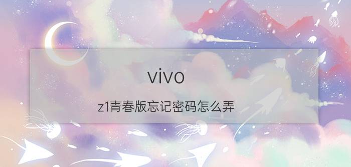 vivo z1青春版忘记密码怎么弄 iqoo恢复出厂设置之后忘记了本机密码怎么办？